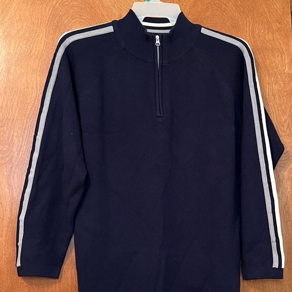 Arizona Jean Company Other - Arizona Jean Mens Sweater XL Navy Casual Pullover 1/4 Zip EXCELLENT condition